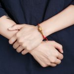Buddha Stones 999 Sterling Silver Om Mani Padme Hum Luck Red String Bracelet Bracelet BS 2