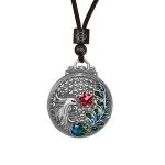 Buddha Stones 990 Sterling Silver Phoenix Luck Protection Necklace Pendant Necklaces & Pendants BS 8