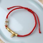 Buddha Stones Bamboo Design Luck Strength Braided Bracelet Bracelet BS 5