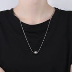 Buddha Stones Tibetan Om Mani Padme Hum Peace Necklace Rotatable Pendant Necklaces & Pendants BS 5