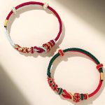 Buddha Stones Handmade Peach Blossom Knot Eight Thread Peace Knot Luck Protection Bracelet Bracelet BS 8