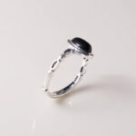 Buddha Stones 925 Sterling Silver Black Onyx Fortune Ring Ring BS 5