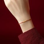 Buddha Stones 14K Gold Plated Handmade Red Gold Rope King Kong Knot Braided Luck Bracelet Bracelet BS 4