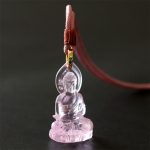 Buddha Stones Blue Tathagata Buddha Medicine Buddha Liuli Crystal Serenity Amulet Necklace Pendant Necklaces & Pendants BS Pink Medicine Buddha