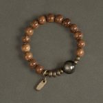 Buddha Stones Kuka Seed Tiger Eye Gold Sheen Obsidian Copper Wealth Luck Bracelet Bracelet BS 7