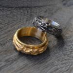 Buddha Stones Dragon Titanium Steel Stimulation Rotatable Ring (Extra 30% Off | USE CODE: FS30) Ring BS 8