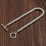 Buddha Stones Simple Circle Pattern Design Luck Chain Bracelet Bracelet BS 2