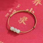 Buddha Stones Three Beads Jade Luck String Weave Bracelet Bracelet BS 6