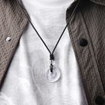 Buddha Stones Lucky Coin Pendant Healing Crystal Gemstone Necklace Necklaces & Pendants BS 33