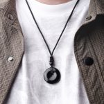 Buddha Stones Lucky Coin Pendant Healing Crystal Gemstone Necklace Necklaces & Pendants BS 16