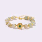 Buddha Stones Natural Jade Prosperity Bead Chain Bracelet Bracelet BS 10