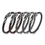 Buddha Stones Dragon Titanium Steel Protection Luck Bracelet Bracelet BS 19