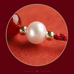 Buddha Stones 925 Sterling Silver Good Fortune Fu Character Agate Pearl Red String Braid Bracelet Bracelet BS 4