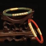 Buddha Stones Handmade 999 Sterling Silver Om Mani Padme Hum Protection Dragon Scale Braided Magnetic Buckle Bracelet Bracelet BS 13