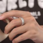 Buddha Stones Vintage Auspicious Clouds Pattern Luck Ring Ring BS 6