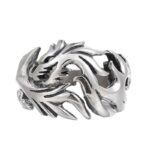 Buddha Stones Dragon Pattern Protection Strength Adjustable Ring Ring BS 20
