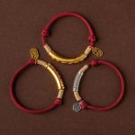 Buddha Stones 999 Sterling Silver Tibet Handmade Om Mani Padme Hum Fu Character TopRank Character Luck Braided Bracelet Bracelet BS 1