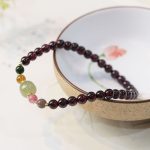Buddha Stones Natural Garnet Hetian Jade Tourmaline Bead Passion Bracelet Bracelet BS 2