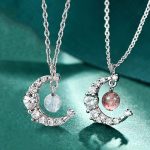 Buddha Stones Strawberry Quartz Blue Crystal Love Healing Necklace Necklaces & Pendants BS 1