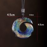 Color-Changing One's Luck Improves Design Pattern Liuli Crystal Necklace Pendant Necklaces & Pendants BS 5