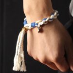 Buddha Stones Tibet Zakiram Goddess of Wealth Thangka Handmade Luck Bracelet Bracelet BS 14