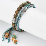 Buddha Stones 925 Sterling Silver Green Sandalwood Bodhi Seed Handmade Positive Bracelet Bracelet BS 12