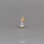 Buddha Stones Zen Cairn Labradorite Various Crystals Calm Pendant Necklace Necklaces & Pendants BS Pearl&925 Sterling Silver Pendant 4*15mm