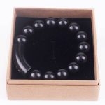 Buddha Stones 999 Sterling Silver Ebony Wood Om Mani Padme Hum Inlaid Balance Bracelet Bracelet BS 8