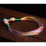 Buddha Stones Tibetan Handmade Five Colorful Thread Dragon Boat Festival Protection Adult Child String Bracelet Bracelet BS 6