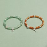 Buddha Stones Peridot White Jade Strawberry Quartz Green Aventurine Bamboo Fu Character Luck Bracelet 22