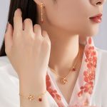Buddha Stones 925 Sterling Silver Four Leaf Clover Koi Fish Red Agate Pearl Wealth Bracelet Necklace Pendant Earrings Set Bracelet Necklaces & Pendants BS 1