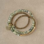 Buddha Stones Purple Phantom Red Hematoid Quartz Green Rutilated Quartz Copper Love Forgive Bracelet Bracelet BS Green Rutilated Quartz 17-17.5cm
