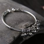 Buddha Stones 925 Sterling Silver Elephant Strength Bracelet Bangle Bracelet Bangle BS 2