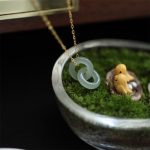 Buddha Stones 925 Sterling Silver Natural Double Peace Buckle Hetain Jade Luck Necklace Pendant Necklaces & Pendants BS 5