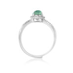 Buddha Stones 925 Sterling Silver Round Jade Luck Prosperity Adjustable Ring Ring BS 3