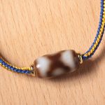 Buddha Stones Tibetan Three-eyed Dzi Bead Luck Happiness Bracelet Bracelet BS 3