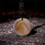 Buddha Stones Various Crystal Amethyst Tiger Eye Green Aventurine Yin Yang Spiritual Necklace Pendant Necklaces & Pendants BS 66