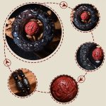 Buddha Stones FengShui Natural Rainbow Obsidian PiXiu Cinnabar Healing Necklace Pendant Necklaces & Pendants BS 9