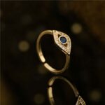 Buddha Stones Evil Eye Protection Blessing Copper Ring Rings BS 1