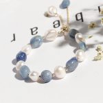 Buddha Stones Natural Blue Aventurine Crystal Pearl Bead Healing Bracelet Bracelet BS 4
