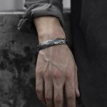 Buddha Stones 999 Sterling Silver 990 Gold Koi Fish Luck Wealth Success Bracelet Bangle Bracelet Bangle BS 3