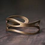 Buddha Stones Vintage Curved Copper Brass Wealth Adjustable Cuff Bracelet Bangle Bracelet Bangle BS 63mm(Adjustable)