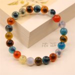 Buddha Stones Colorful Candy Agate Healing Strength Bead Bracelet Bracelet BS Candy Agate(Strength♥Confidence)