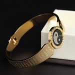 Buddha Stones Yin Yang Lotus Om Mani Padme Hum Mantra Titanium Steel Harmony Bracelet Bangle Bracelet Bangle BS 1