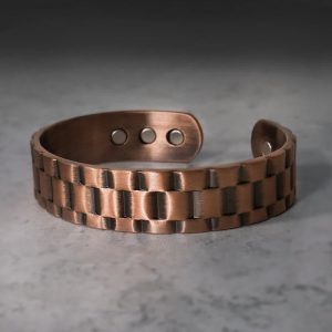 Buddha Stones Vintage Copper Balance Cuff Bracelet Bracelet Bangle BS main