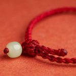 Buddha Stones Round Peace Buckle Jade Lotus Happiness Abundance Wealth String Bracelet Bracelet BS 7