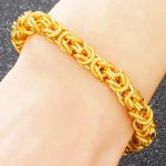 Buddha Stones 24k Gold Plated Double Headed Dragon Protection Bracelet Bracelet BS 4