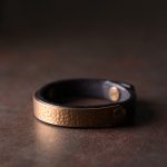 Buddha Stones Vintage Handmade Texture Copper Brass Leather Wealth Bracelet Bangle Bracelet Bangle BS Copper Black 17-17.5cm