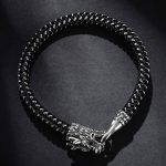 Buddha Stones Dragon Titanium Steel Protection Luck Bracelet Bracelet BS 6