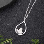 Buddha Stones 925 Sterling Silver Lotus Flower Floral Enlightenment Necklace Pendant Necklaces & Pendants BS 1